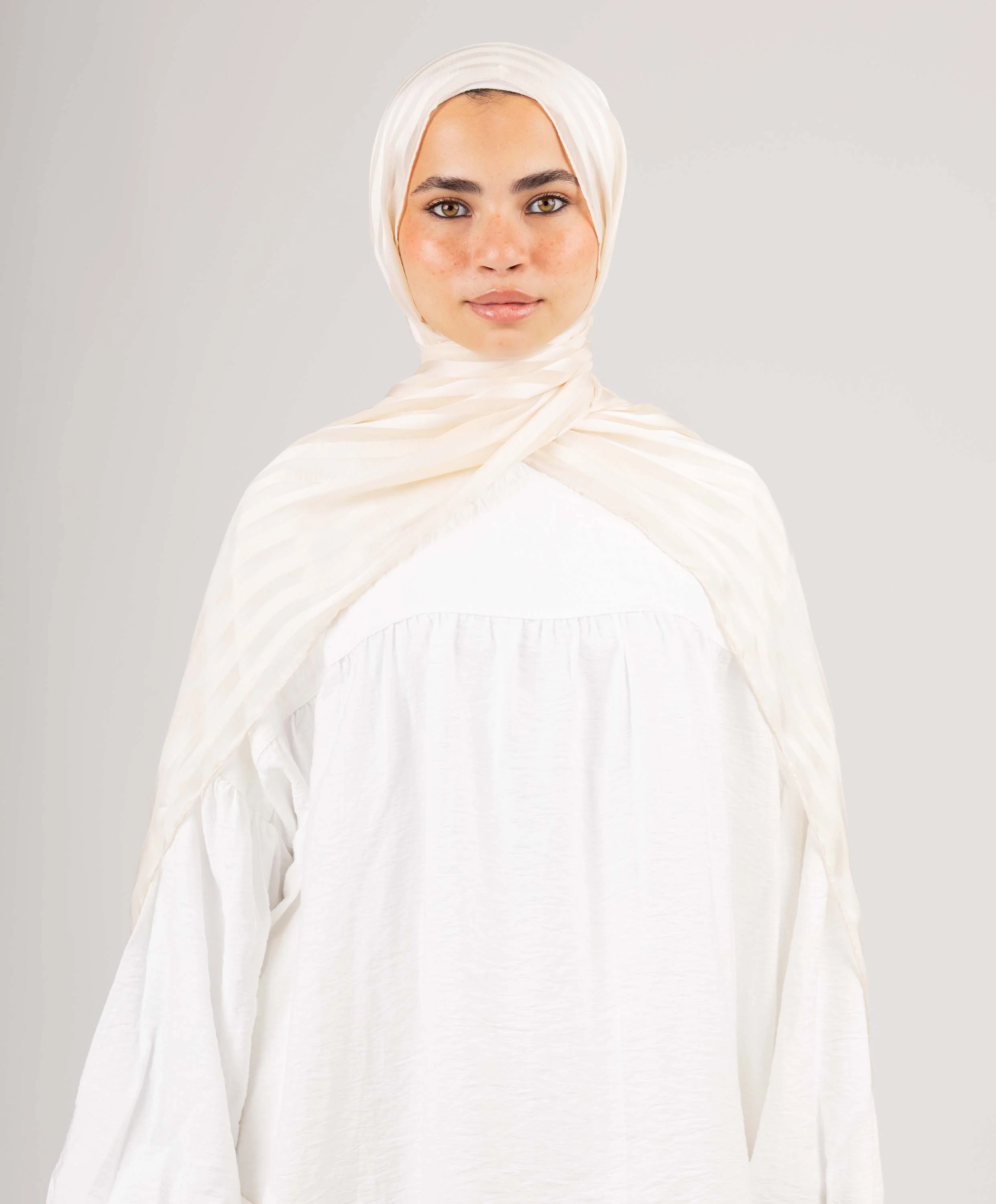 Majestic Satin Chiffon Scarf - Image 5