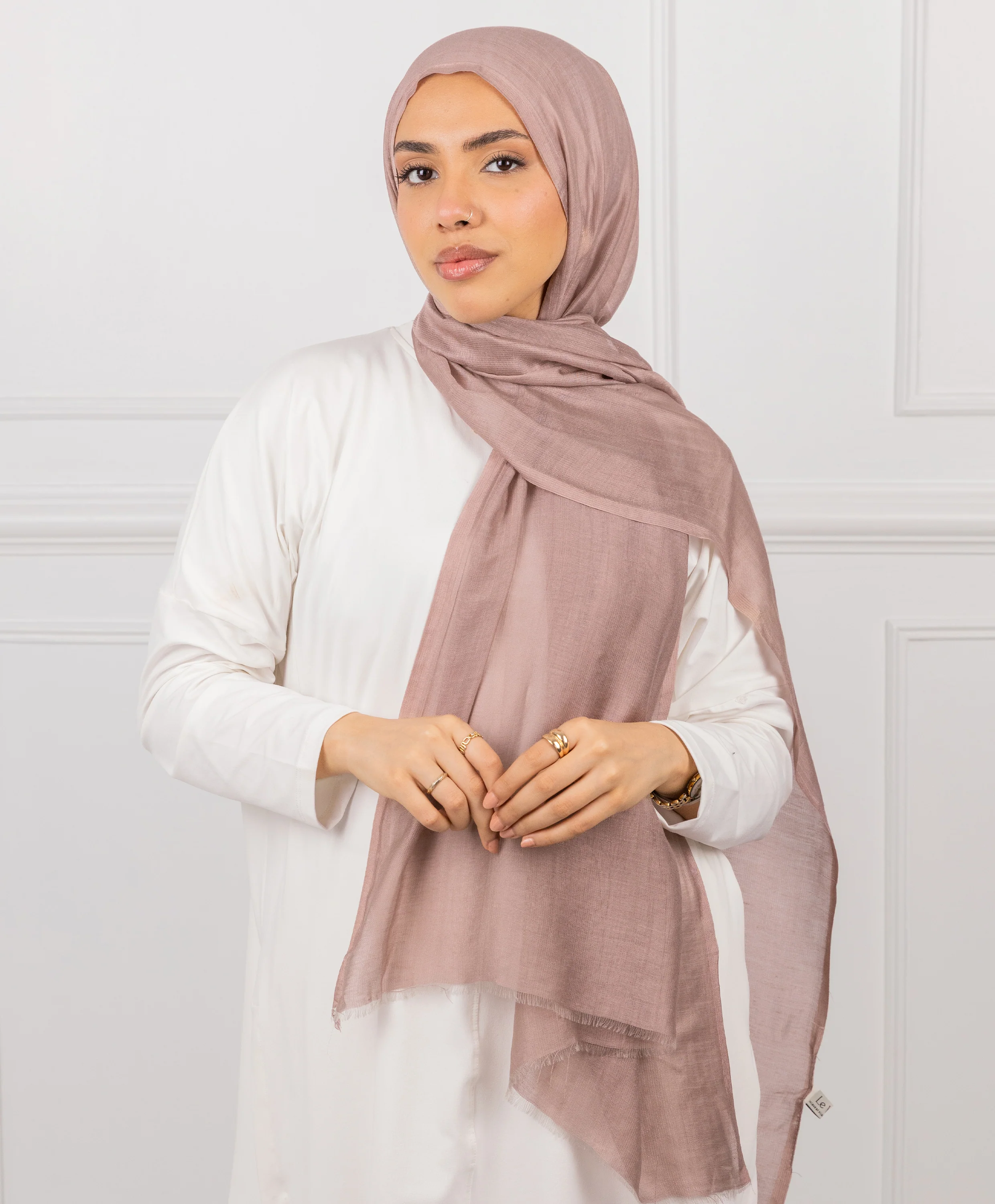 Plain Cotton Scarf - Image 12