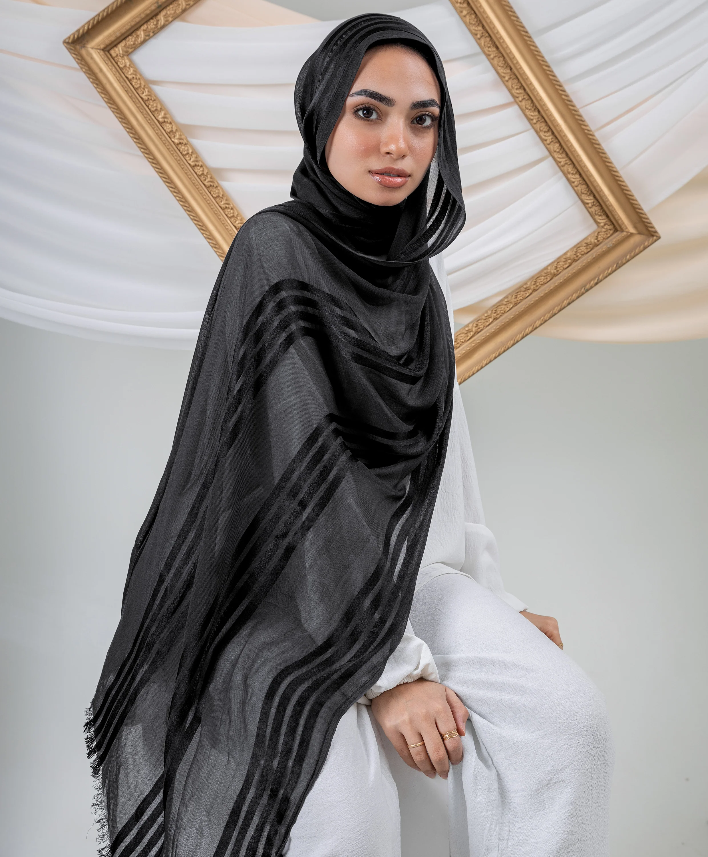 Pure Linen Scarf - Image 31